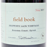 [Clearance Sale] 2017 Spottswoode Field Book Griffin's Lair Vineyard Syrah, Sonoma Coast, USA 23E26270