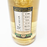 [Weekend Sale] Duncan Taylor Dimensions Macallan 15 Year Old Single Malt Scotch Whisky, Speyside - Highlands, Scotland [1996, damaged neck label, label issue] 25B2714