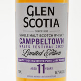 Glen Scotia Vintage 'Malts Festival' Lightly Peated White Port Cask Finish 11 Year Old Single Malt Scotch Whisky, Campbeltown, Scotland [2023] 25G3176