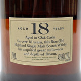 Glenfiddich 18 Year Old Single Malt Scotch Whisky, Speyside, Scotland [low fill] 25K2510