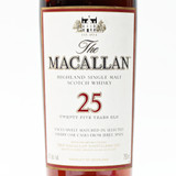 The Macallan Sherry Oak 25 Year Old Single Malt Scotch Whisky, Speyside - Highlands, Scotland [red box, damaged label] 26D0906