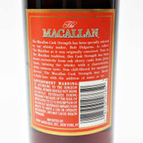 The Macallan Cask Strength Single Malt Scotch Whisky, Speyside - Highlands, Scotland [red label, no box, label issue] 26F3001