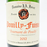 2012 Domaine J.A. Ferret Pouilly-Fuisse Cuvee Hors Classe Tournant De Pouilly, Maconnais, France [label issue] 24C1301
