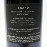 2019 Brand Cabernet Sauvignon, Napa Valley, USA [label issue] 26H1723