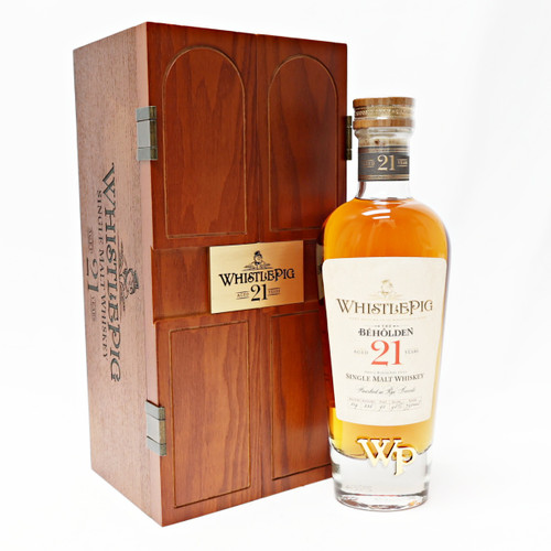 WhistlePig 'The Beholden' 21 Year Old Single Malt Whiskey, Vermont, USA 24D1103
