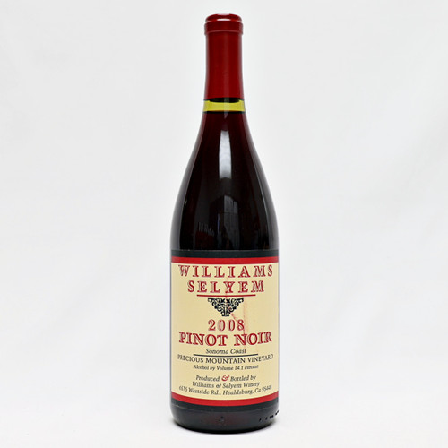 [Independence Day Sale] 2008 Williams Selyem Precious Mountain Vineyard Pinot Noir, Sonoma Coast, USA [label issue] 24E0295
