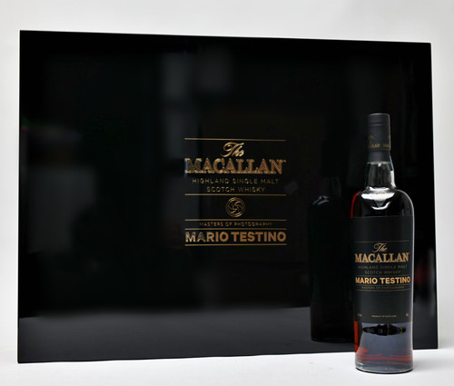 The Macallan Masters of Photography Mario Testino Single Malt Scotch Whisky, Highlands, Scotland [top shoulder, no miniatures] 23C1725
