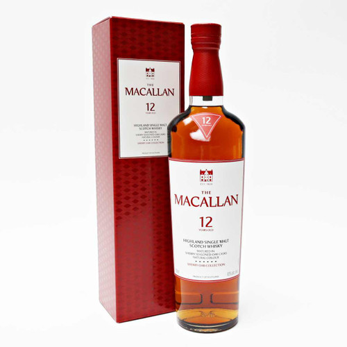 The Macallan Sherry Oak Cask 12 Year Old Single Malt Scotch Whisky, Speyside - Highlands, Scotland 26H0496