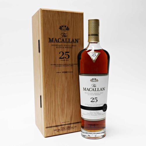 The Macallan Sherry Oak 25 Year Old Single Malt Scotch Whisky, Speyside - Highlands, Scotland [2022] 26J1330