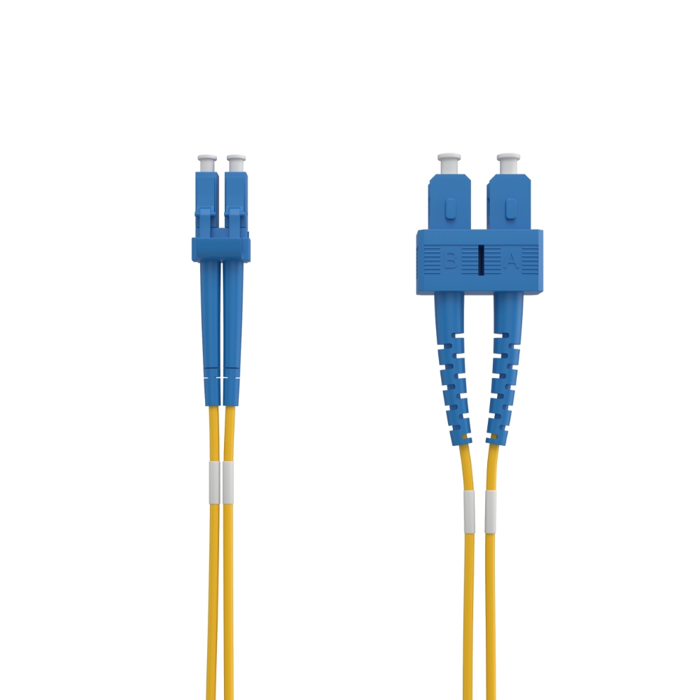 Garland Duplex Fibre Patchcord Singlemode OS1/OS2 | LC-SC | 1m | Yellow
