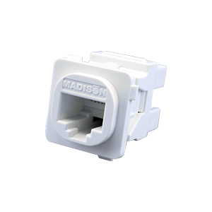 Garland Cat6 RJ45 Jack/Outlet | Pack of 12 | White
