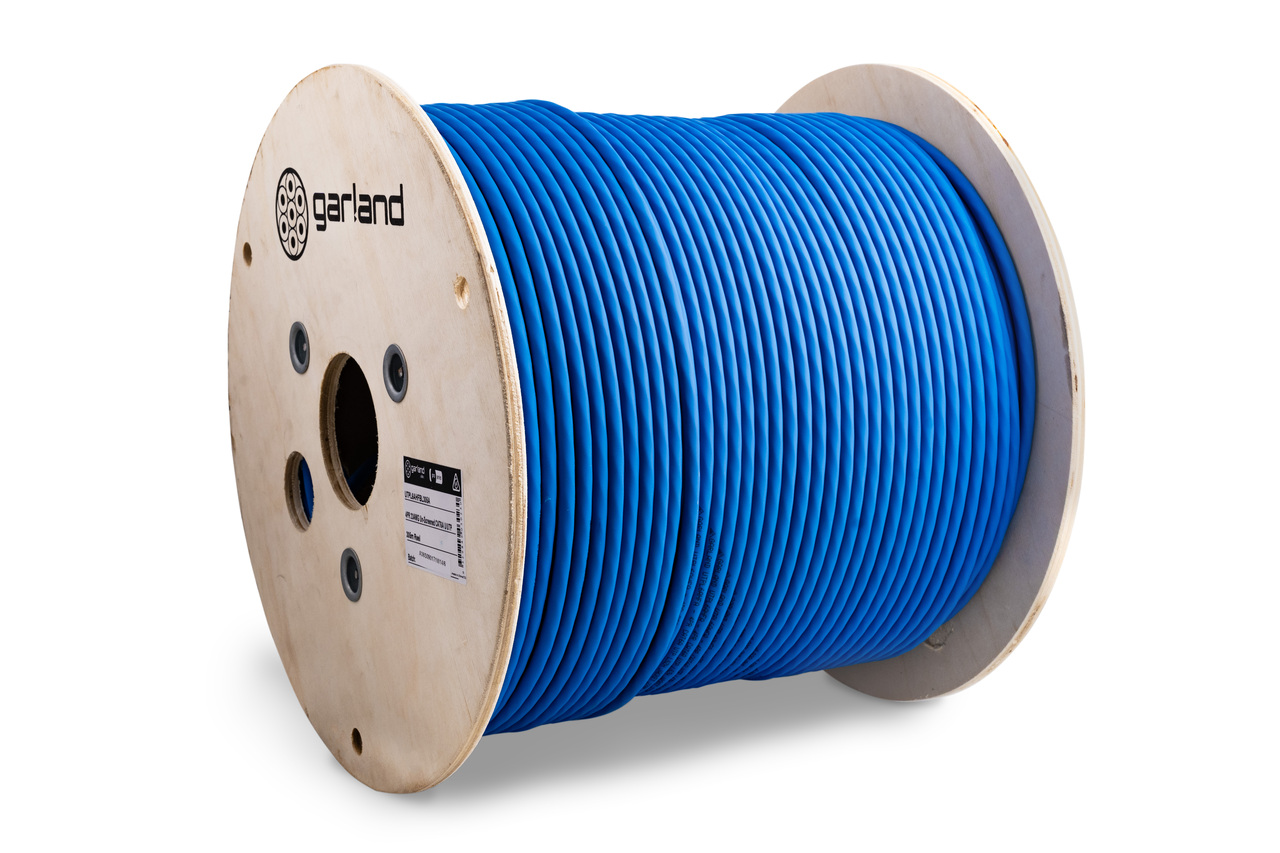 Garland CAT6A Reel U/UTP 4 Pair Solid Conductor Halogen Free| 305m | Blue
