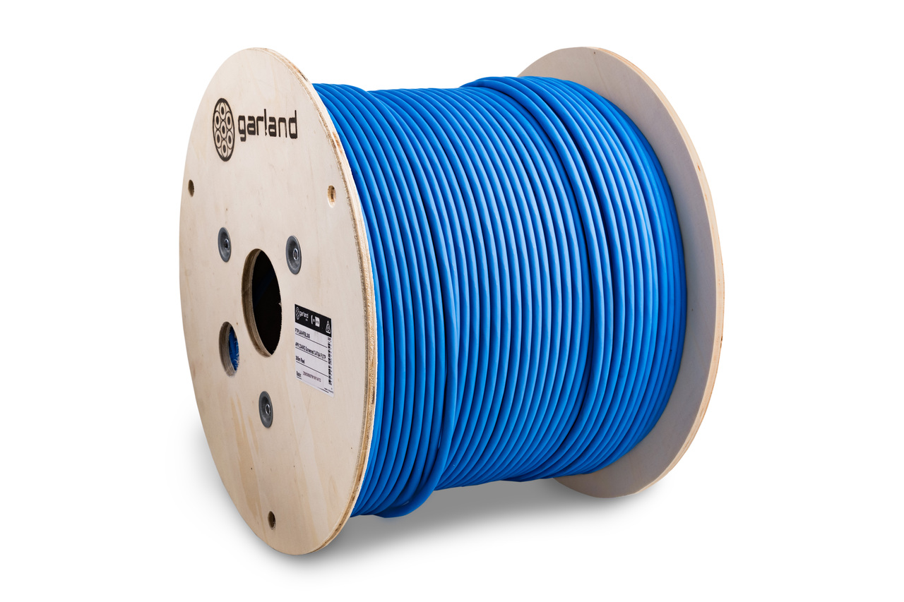 Garland CAT6A Reel F/UTP 4 Paid Solid Conductor Halogen Free | 305m | Blue