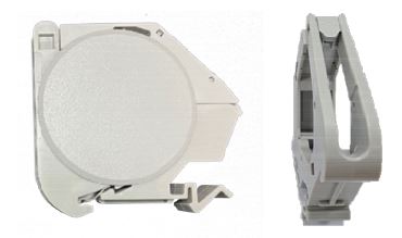 Garland DIN Mount For Key Stone Jack/Outlet | Single Pack | Grey