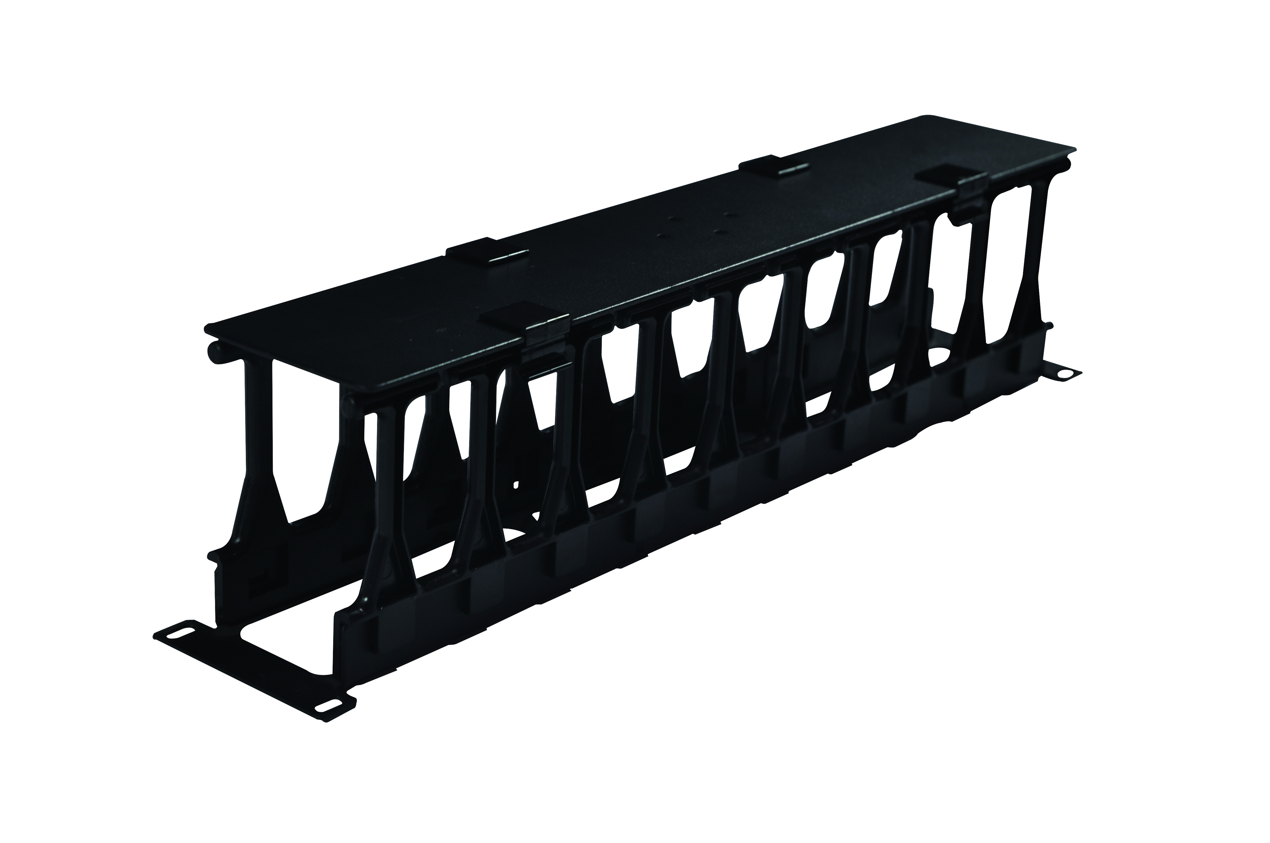 Garland 19" Horizontal High Density Cable Manager | 2RU | Black