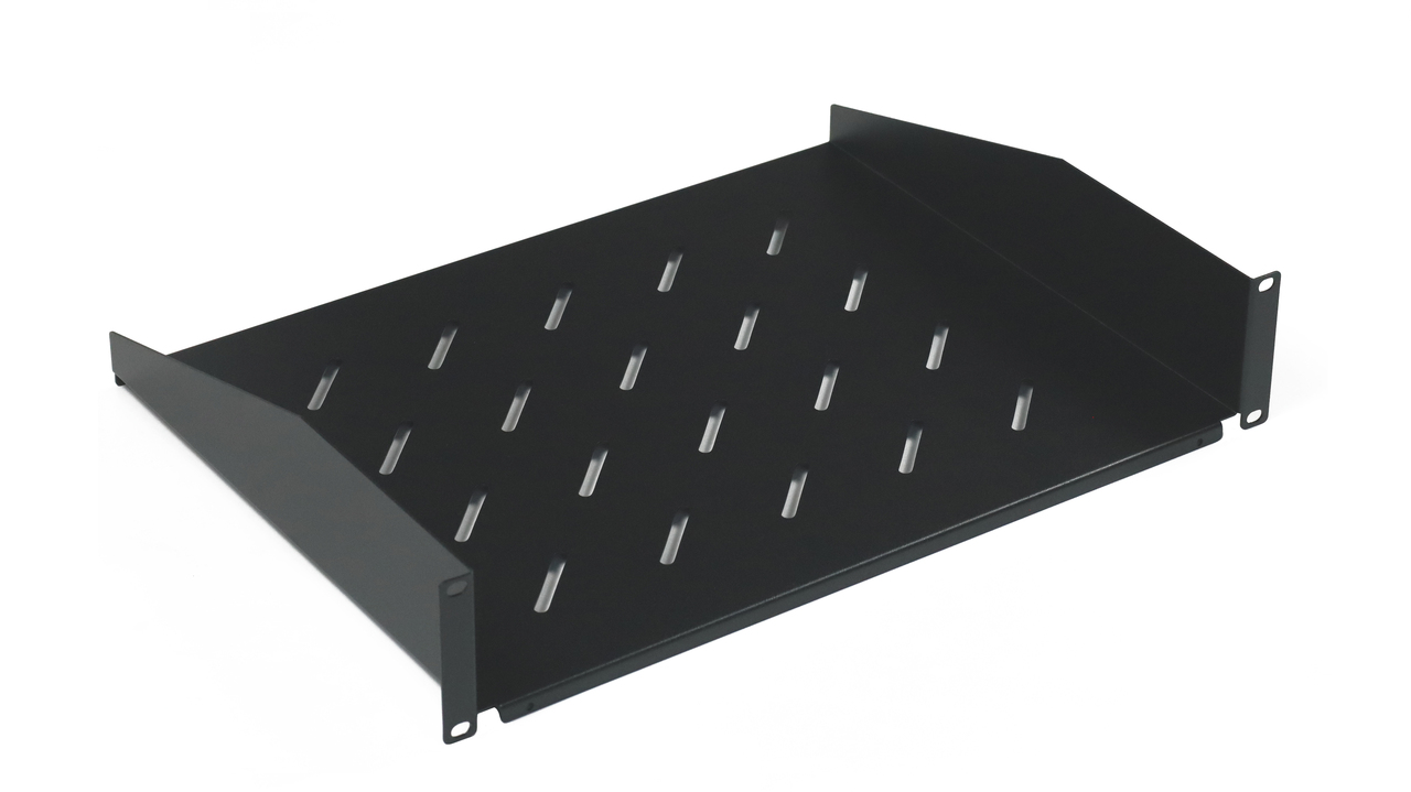 Garland 19" Mounted Canteliver Shelf 350 x 484 x 300 mm | 2RU | Black