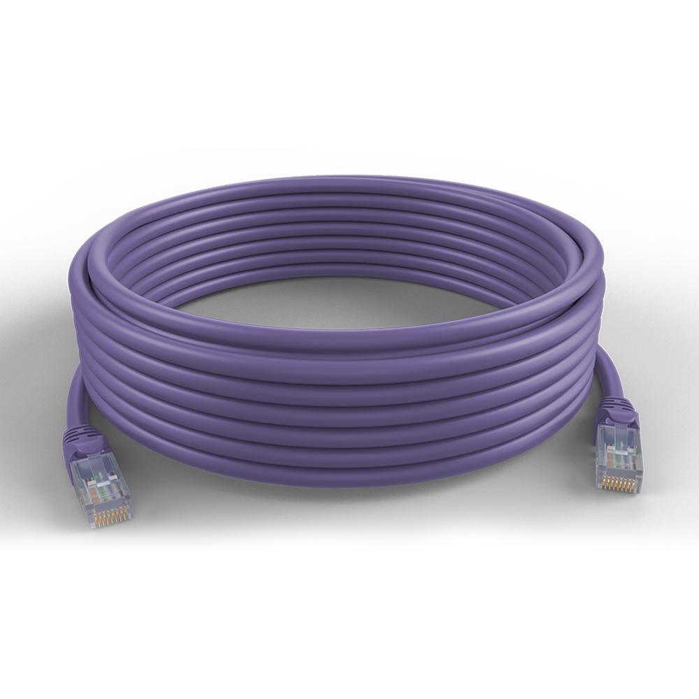 Garland CAT6A RJ45 S/FTP 26 AWG PVC Ethernet Cable | 10m | Purple