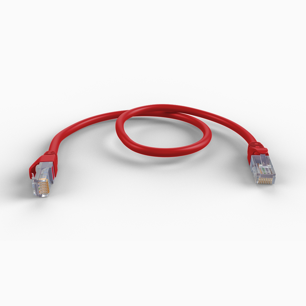 Garland CAT6 RJ45 U/UPT 24AWG Ethernet Cable | 0.5m | Red