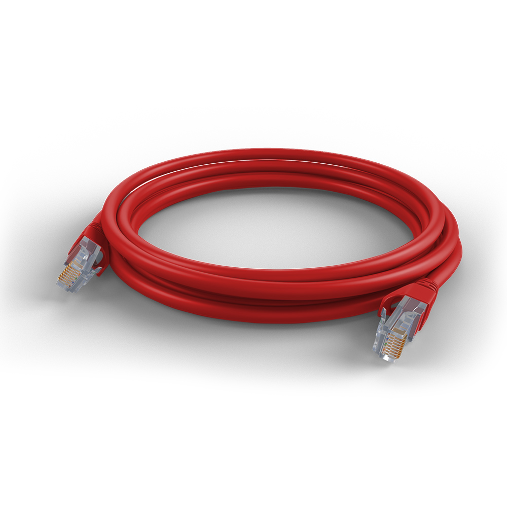Garland CAT6 RJ45 U/UPT 24AWG Ethernet Cable | 2.5m | Red