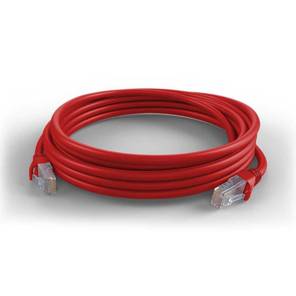 Garland CAT6 RJ45 U/UPT 24AWG Ethernet Cable | 5m | Red
