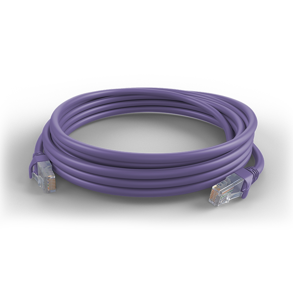 Garland CAT6 RJ45 U/UPT 24AWG Ethernet Cable | 5m | Purple