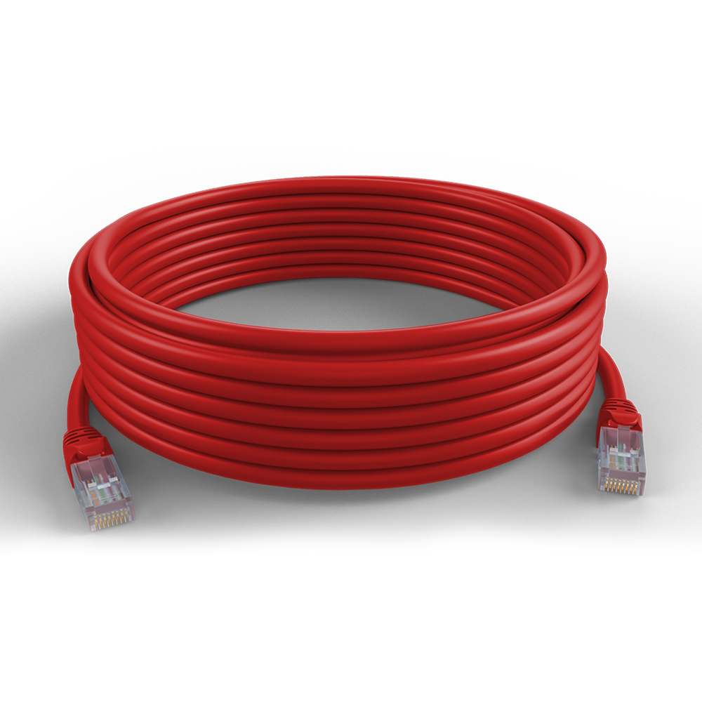 Garland CAT6 RJ45 U/UPT 24AWG Ethernet Cable | 7.5m | Red