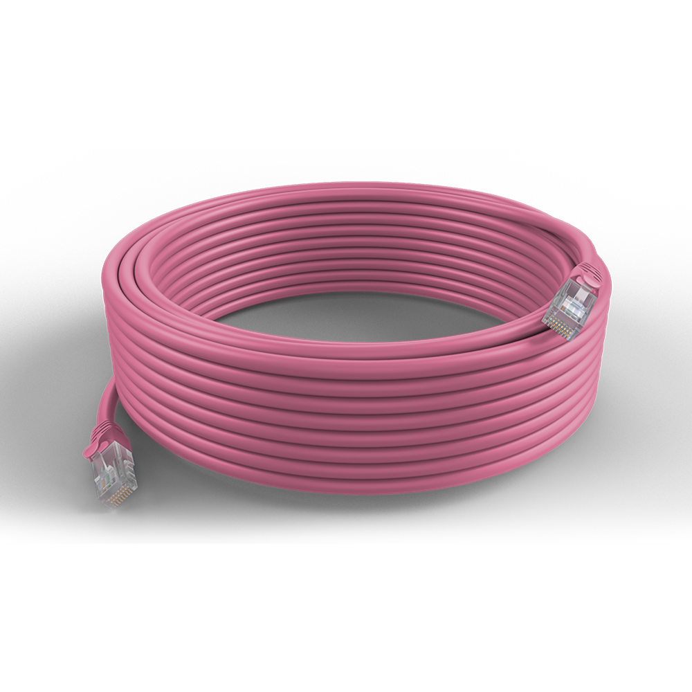 Garland CAT6 RJ45 U/UPT 24AWG Ethernet Cable | 20m | Pink