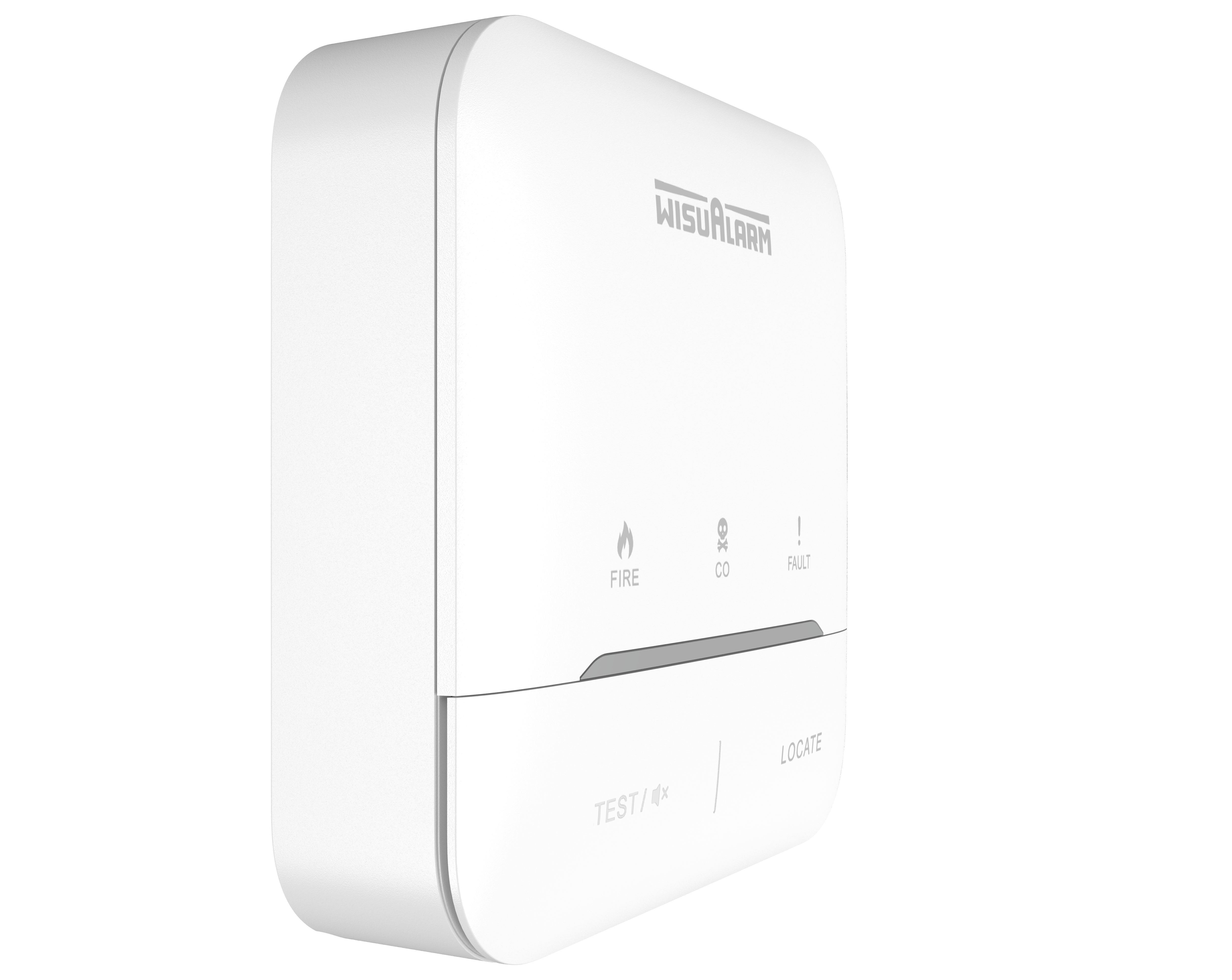 WisuAlarm | Wireless Interconnected Alarm Control Unit | 10-Year Lithium Battery | White