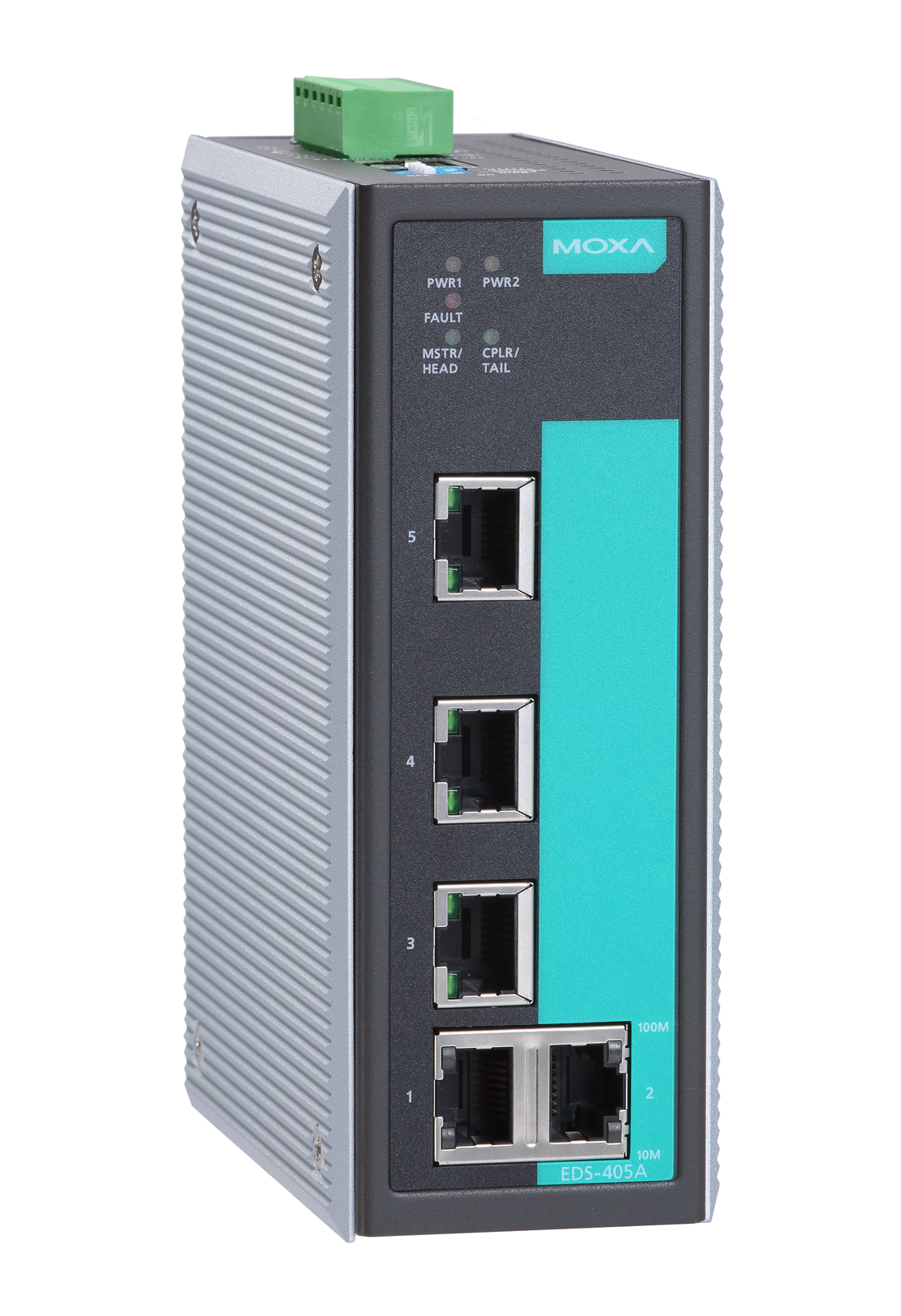 MOXA | Layer 2 Managed Switch | 5 10/100BaseT(X) ports, -10 to 60°C operating temperature