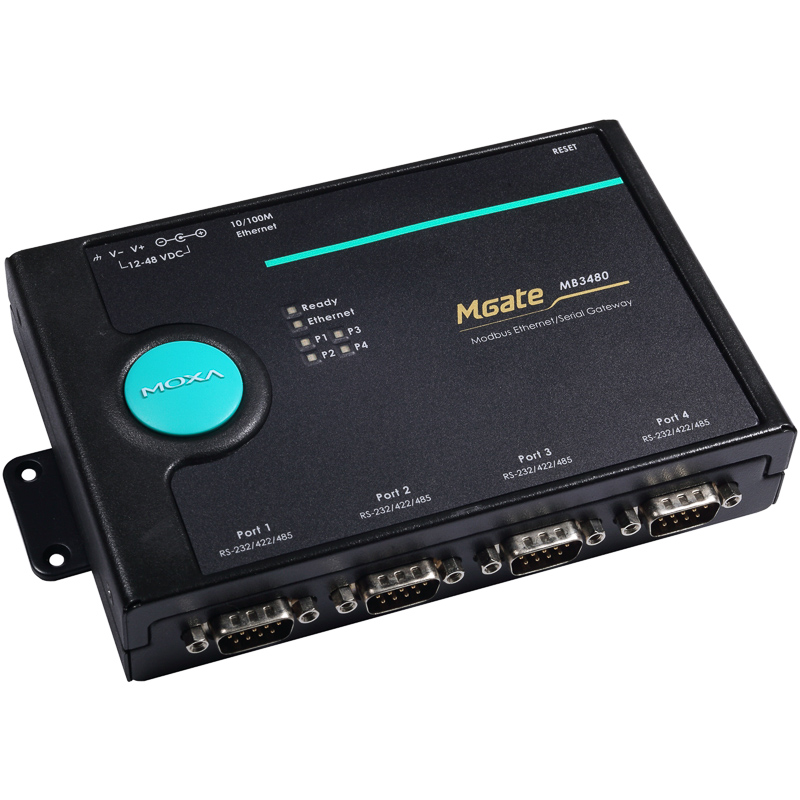 MOXA | 4-port standard Modbus gateway