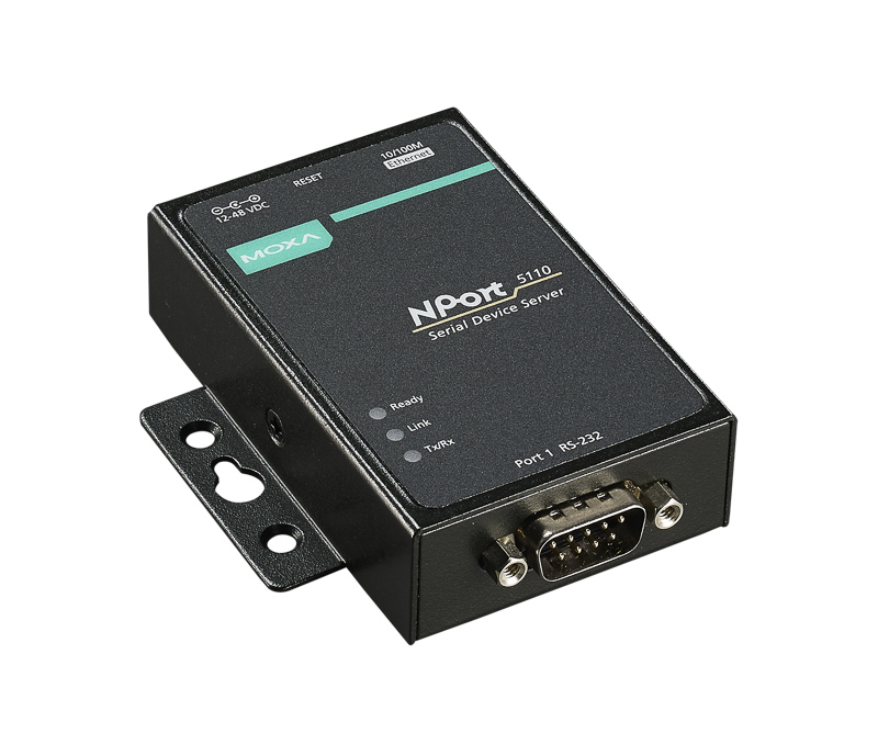 MOXA | 1-port RS-232 device server, 0 to 55°C operating temperature