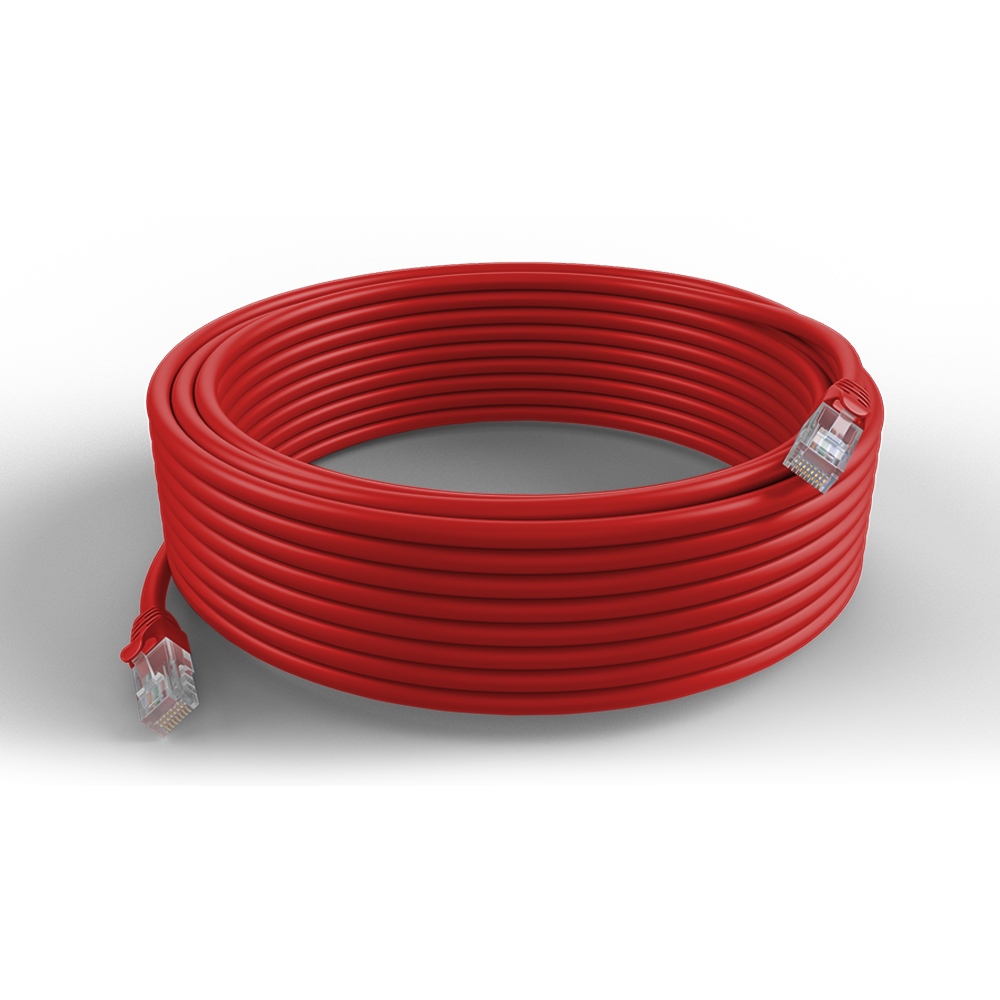 Garland CAT6 RJ45  U/UPT 24AWG Ethernet Cable | 15m | Red
