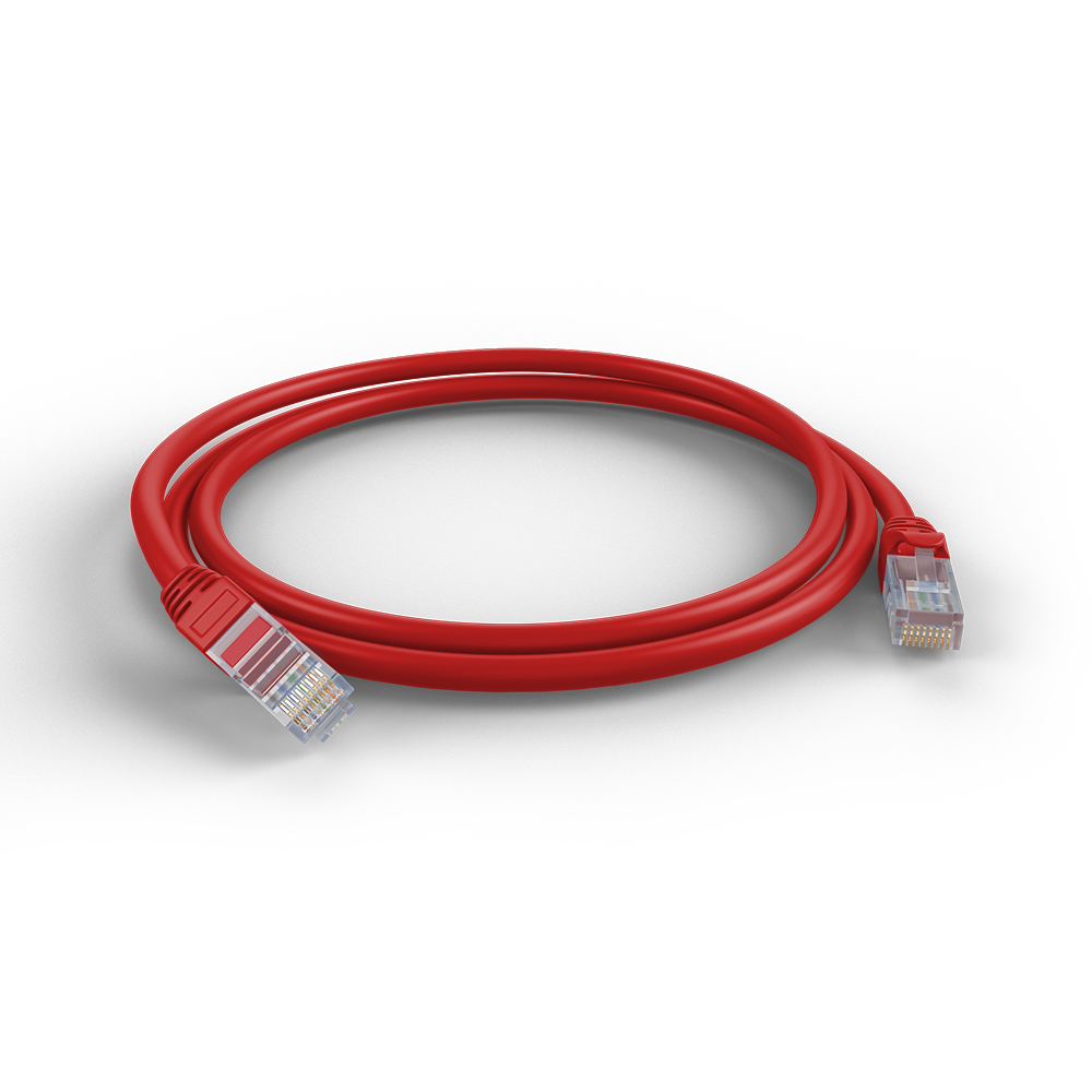 Garland CAT6 RJ45 U/UTP Ultrathin LSZH Ethernet Cable | 1m | Red