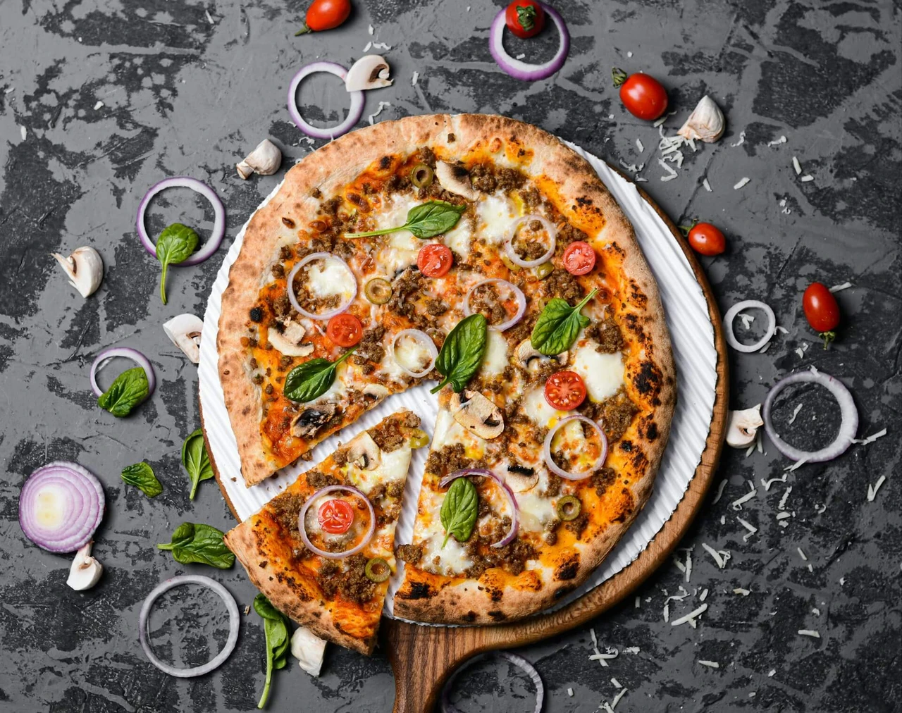 Truffle-Infused Wild Mushroom Pizza