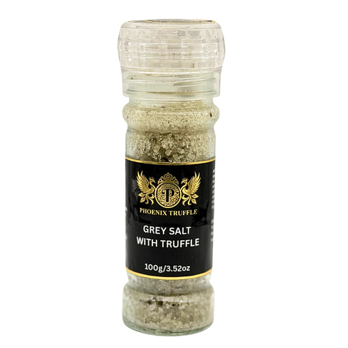 Grey Salt with Truffle Grinder