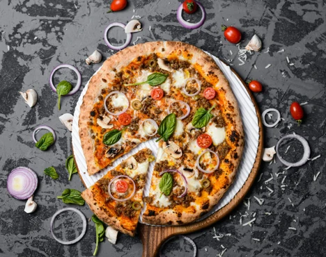 Truffle-Infused Wild Mushroom Pizza