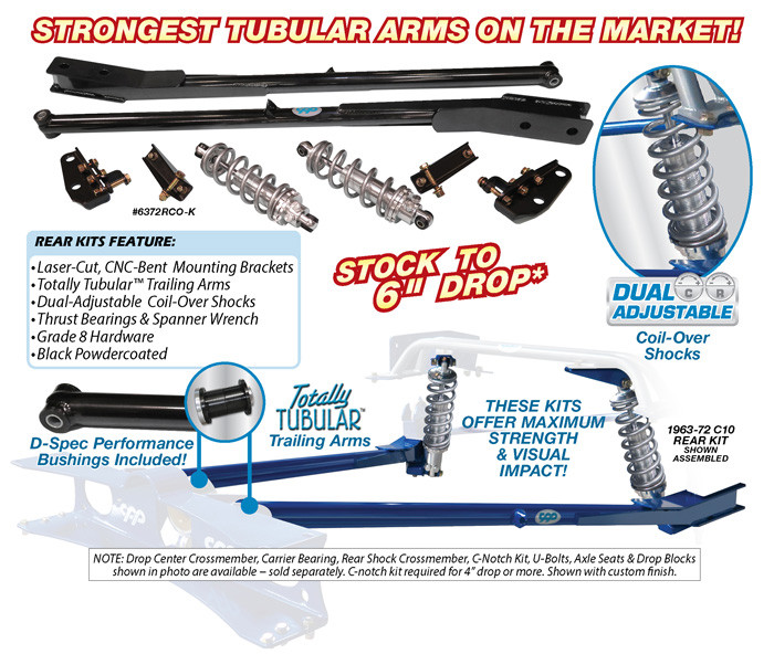 Chevrolet C-10 1963-1972 CPP Complete Rear Coilover Conversion Kit w ...