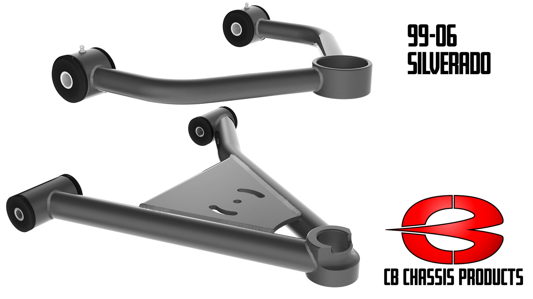 GMC Sierra 1500 2wd 1999-2006 Tubular Upper and Lower Control Arms