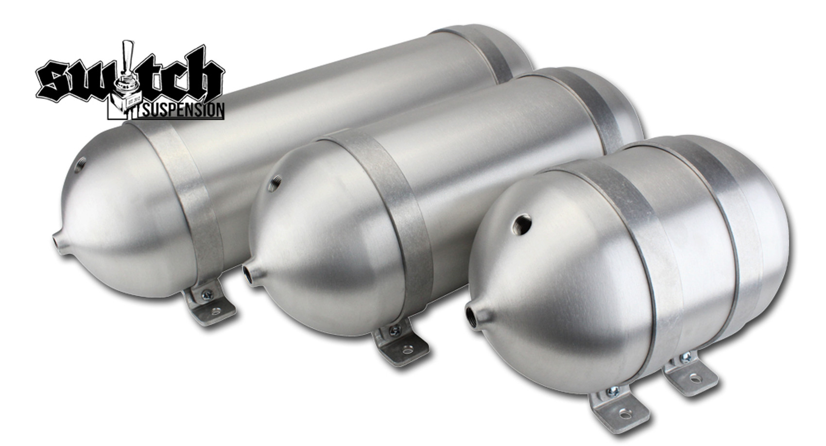 5.0 Gallon MOA Seamless Aluminium Air Tank (5x NPT Ports, 200 PSI Rated) -  On-Board Air