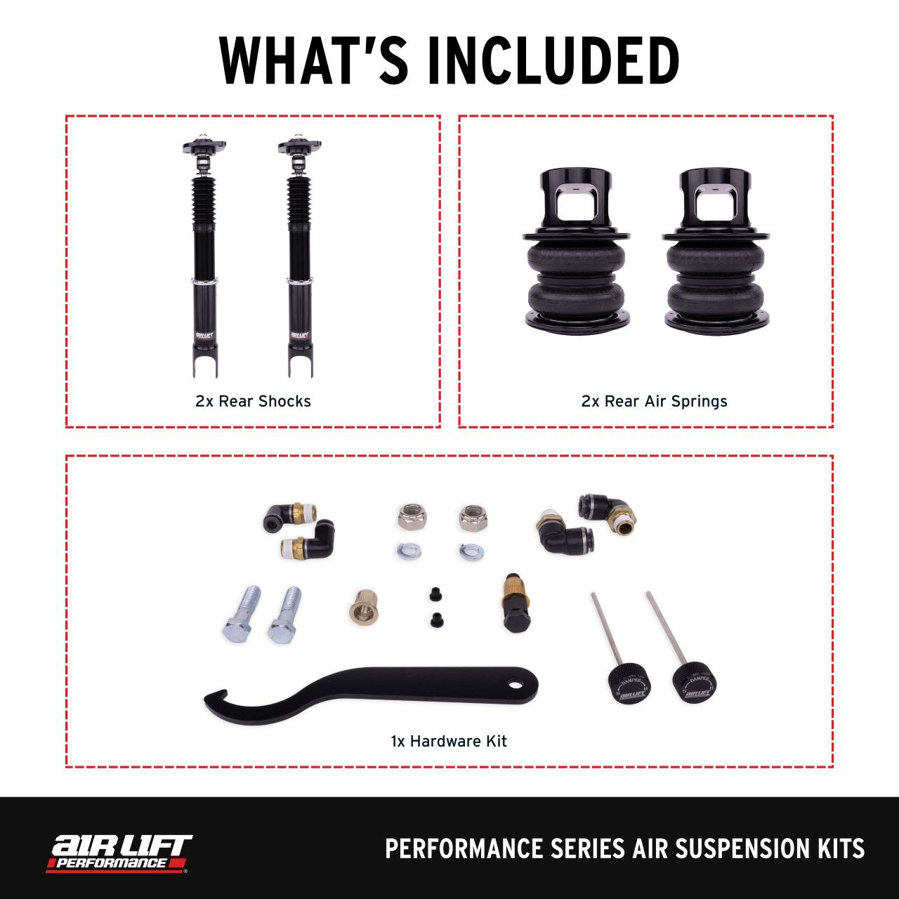 Nissan 350Z 2003-2008 Air Lift Performance Rear Kit - Switch