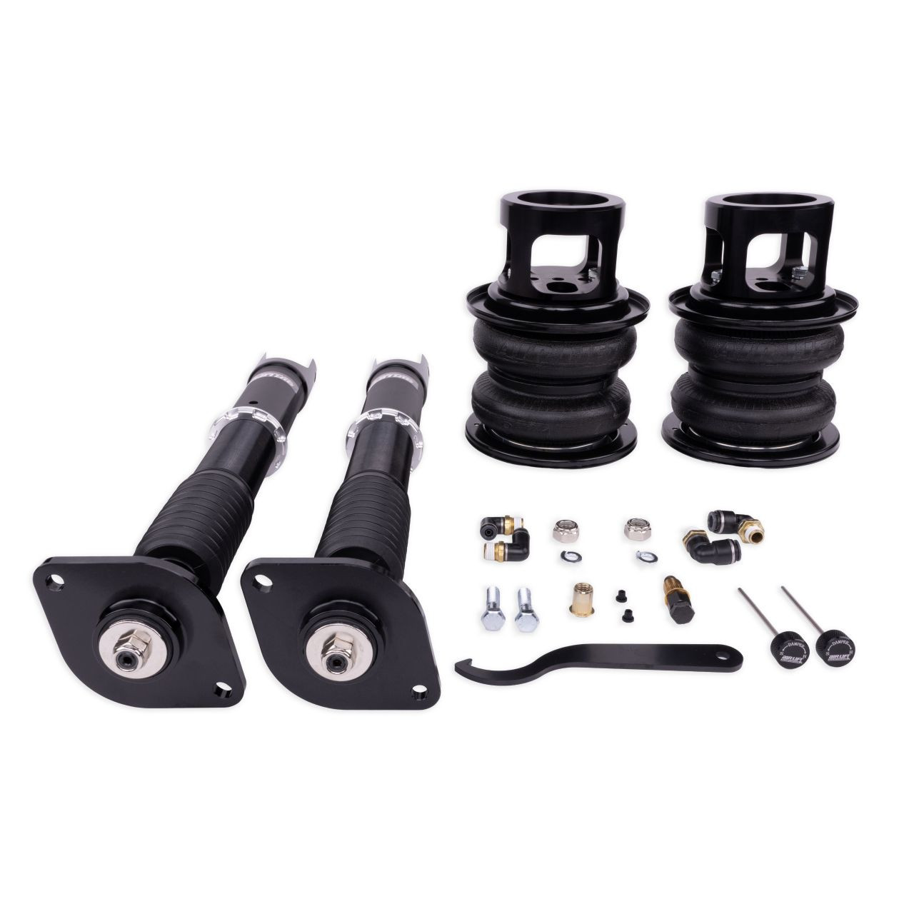 エアサスペンション ゴム アルミ Nissan 350Z 2003-2008 Air Lift Performance Rear Kit - Switch
