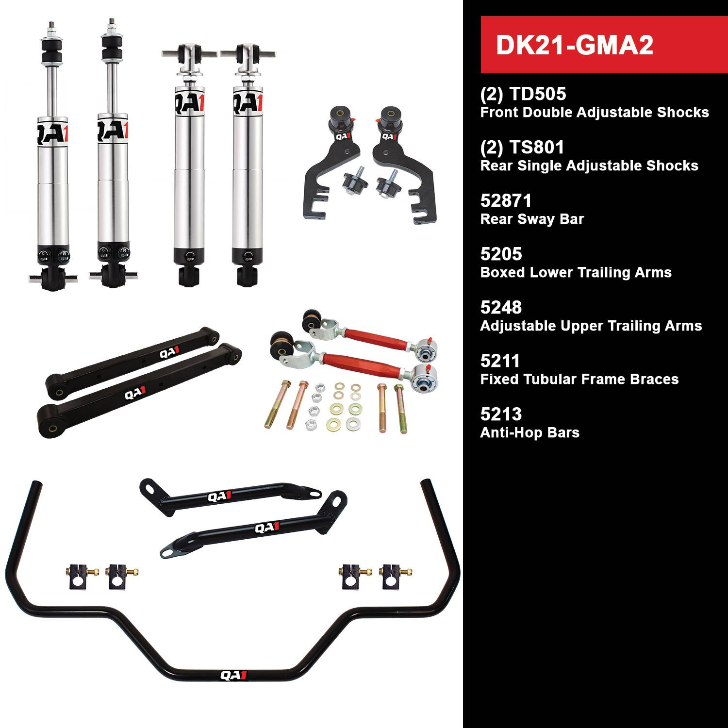 GM A-Body 1968-1972 QA1 Drag Racing Kit - Switch Suspension
