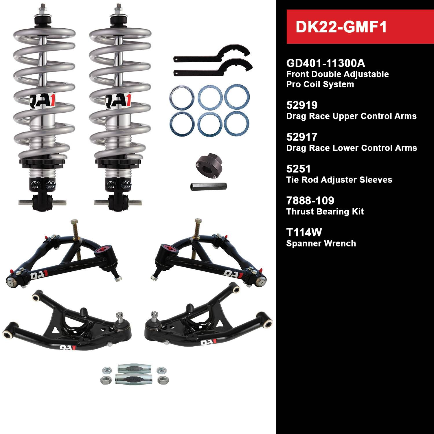 GM FBody 19701981 QA1 Drag Racing Kit Switch Suspension