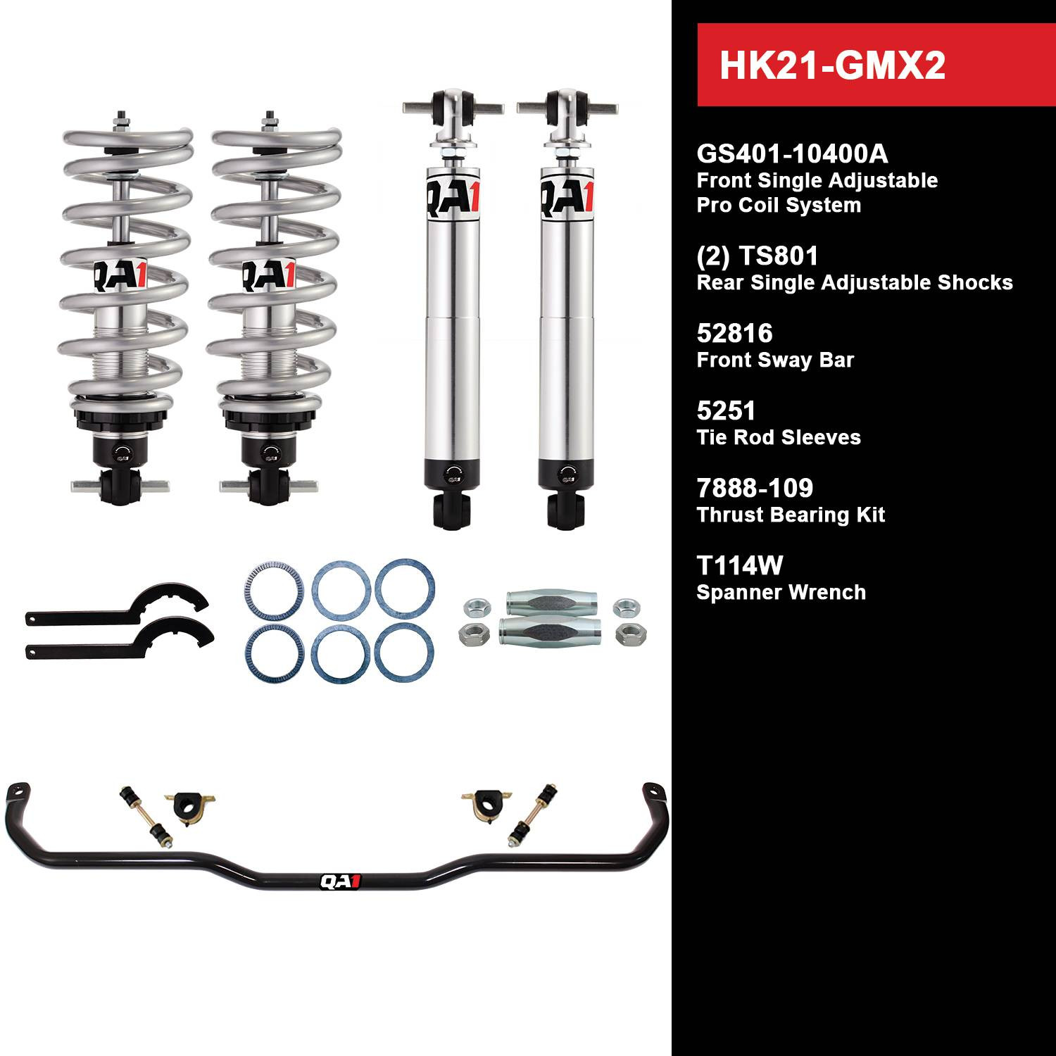 GM XBody 19681974 QA1 Handling Kit Switch Suspension