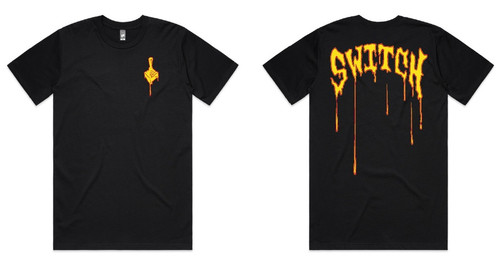 "Switch Line Leak" T-Shirt; Black