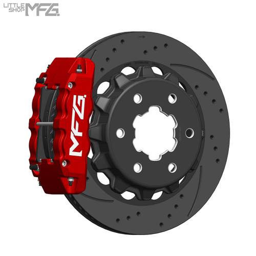 GMC Suburban 4WD 1992-2000 Little Shop MFG Rear 14" Big Brake Kit