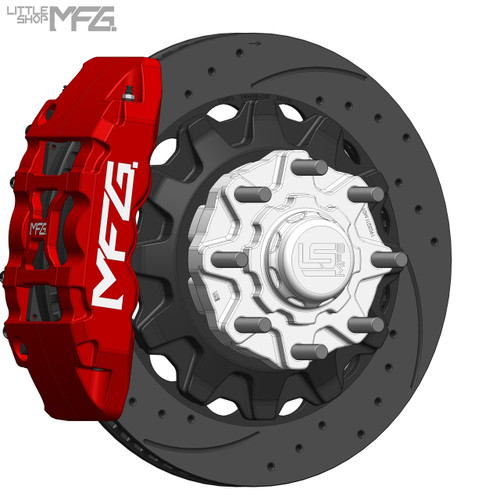 Chevrolet C-20 / C-30 1973-1991 Little Shop MFG Front 16" TC6 Big Brake Kit