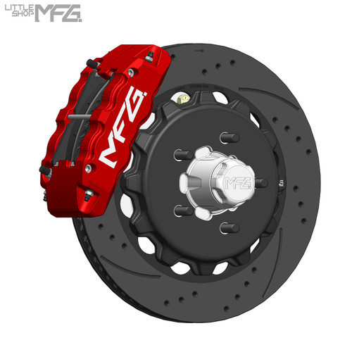 Pontiac Grand LeMans 1978-1983 Little Shop MFG Front 14" Big Brake Kit 