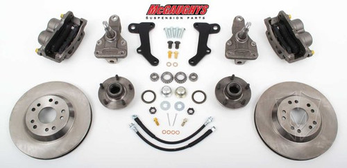 Buick Special 1964-1972 13" Front Disc Brake Kit & 2" Drop Spindles; 5x4.75 Bolt Pattern - McGaughys Part# 63237