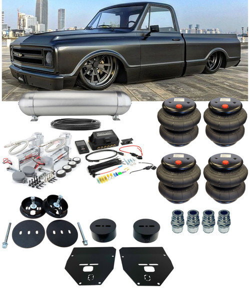 Chevrolet C-10 1963-1972 8 Valve Manifold Air Lift 3P Management Complete Kit